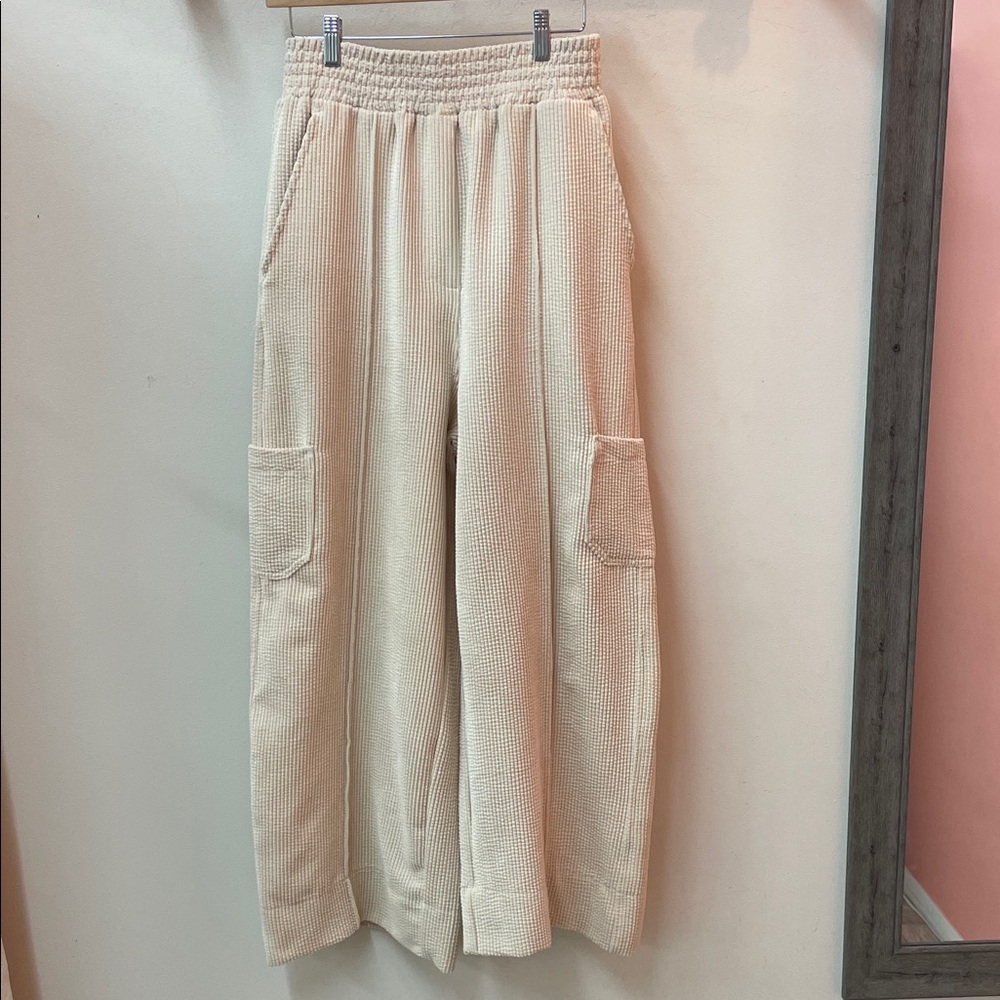 Urban Outfitters Cream Wide Leg Pants